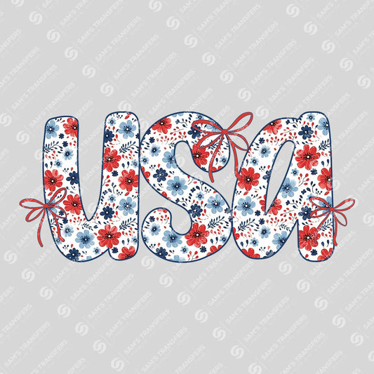 USA Floral – Red, White & Blue Flowers