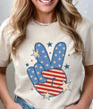 Patriotic Peace Sign – Stars & Stripes Americana
