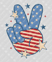 Retro America Stack – Wavy Flag Text
