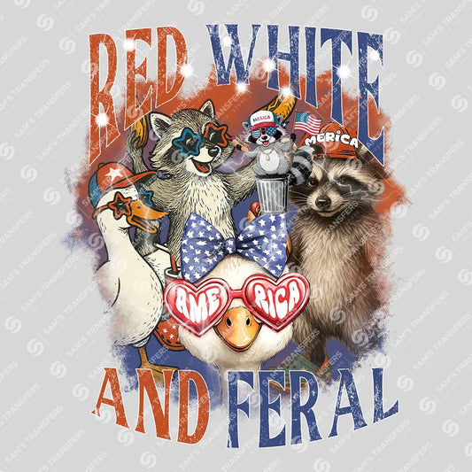 Red White and Feral – Funny Patriotic Animals