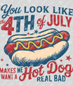 4th of July Hot Dog – Funny Patriotic Quote