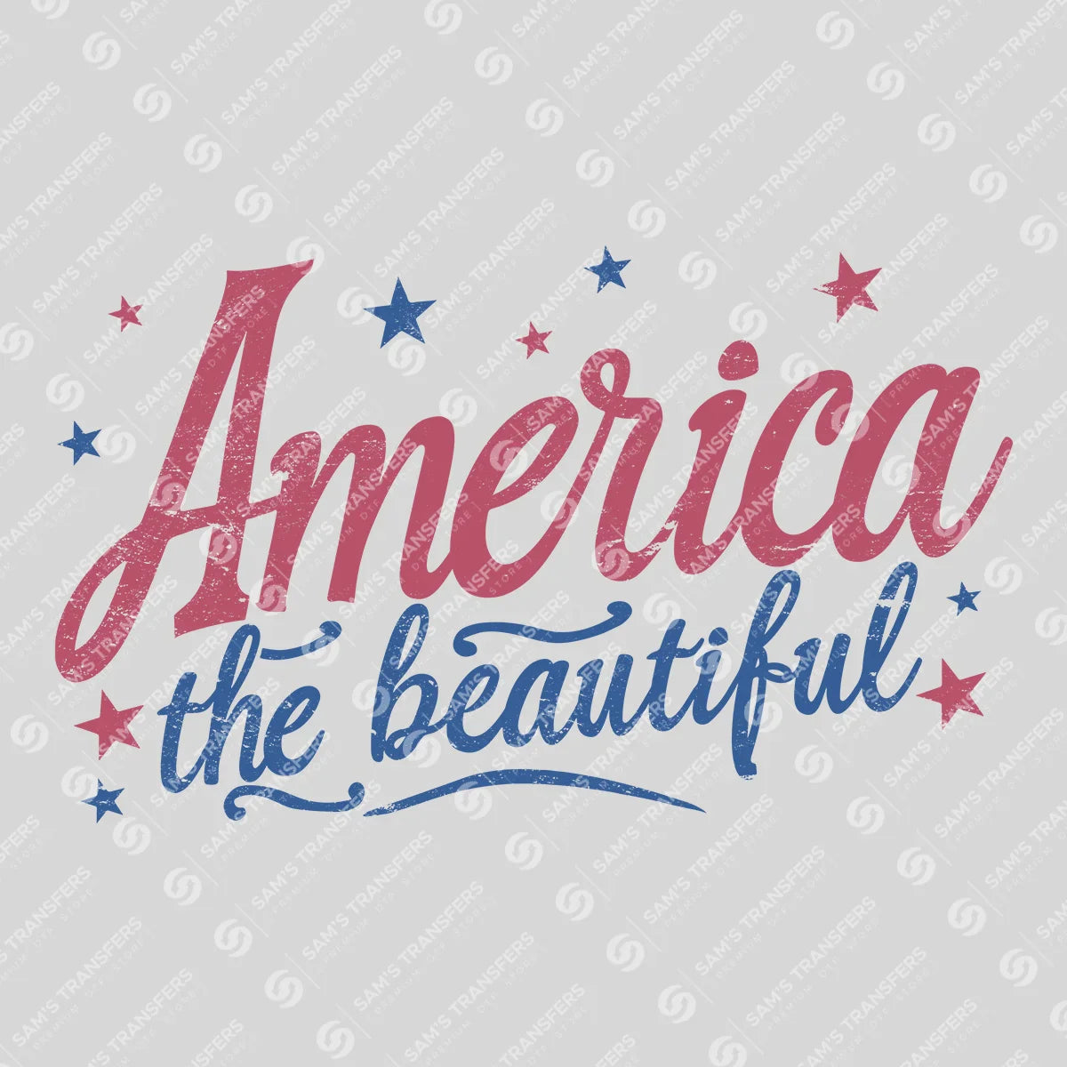 America the Beautiful – Elegant Patriotic Script
