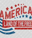 America Land of the Free – Patriotic Stars & Stripes