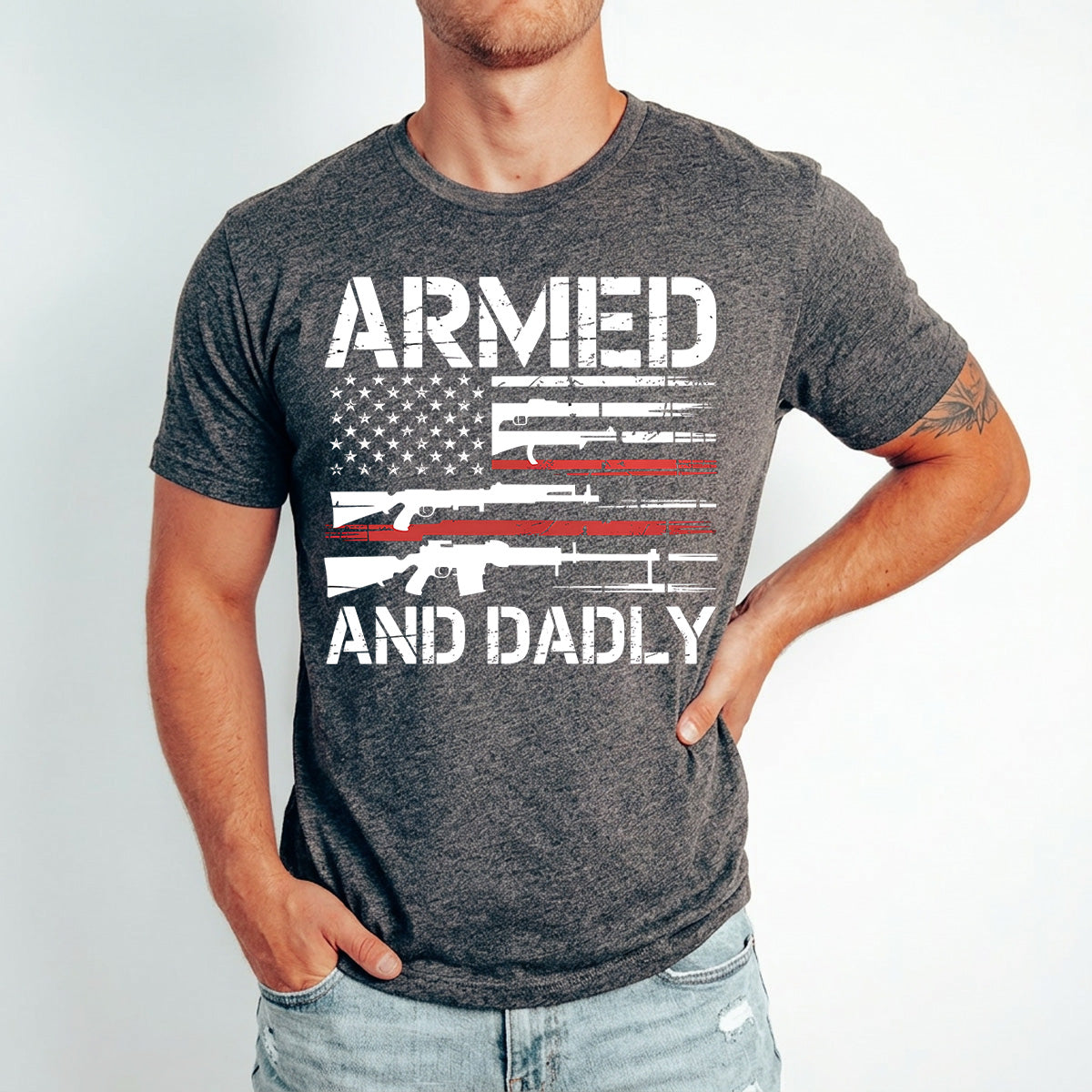 Apparel featuring a Fathers Day 4th of July Ready DTF Transfer-themed DTF transfer.