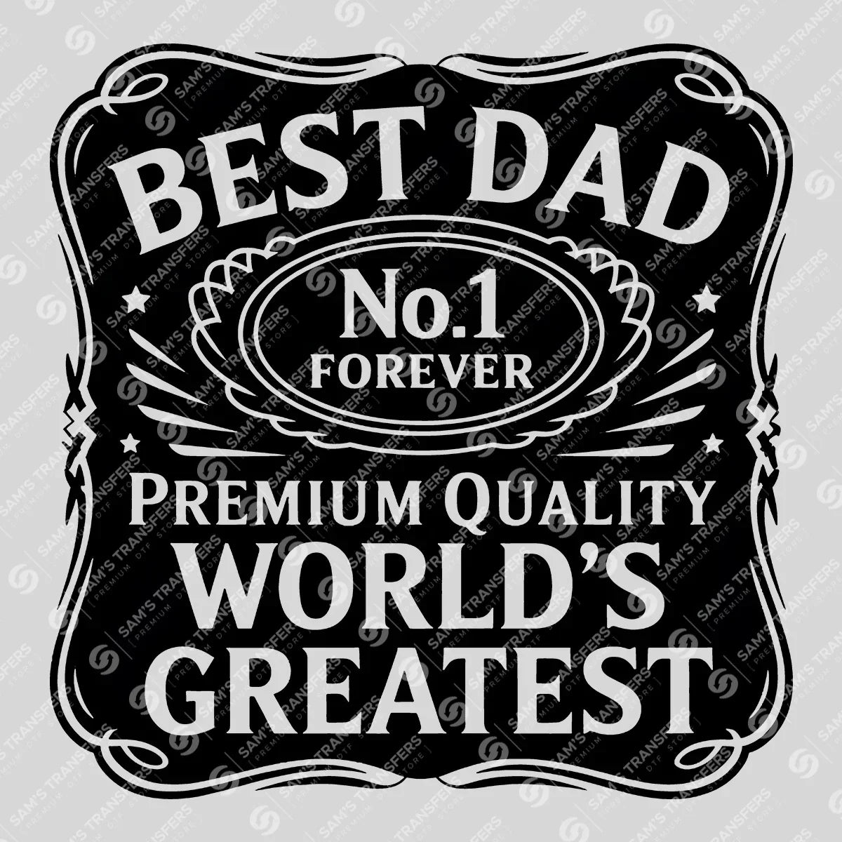 Father's Day Best Dad Ready DTF Transfer | FR2018