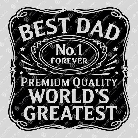Father's Day Best Dad Ready DTF Transfer | FR2018