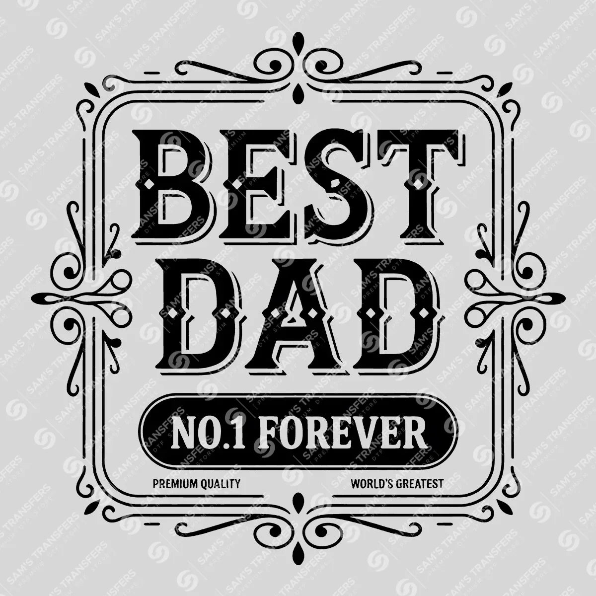 Father's Day Best Dad Ready DTF Transfer | FR2032