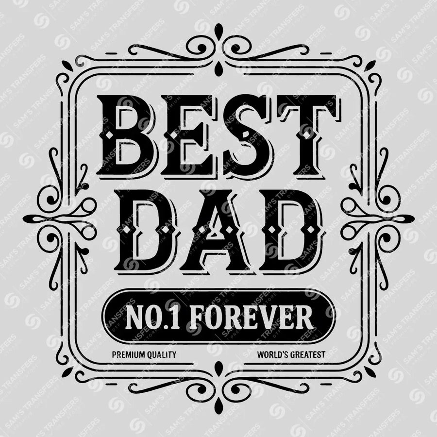 Father's Day Best Dad Ready DTF Transfer | FR2032