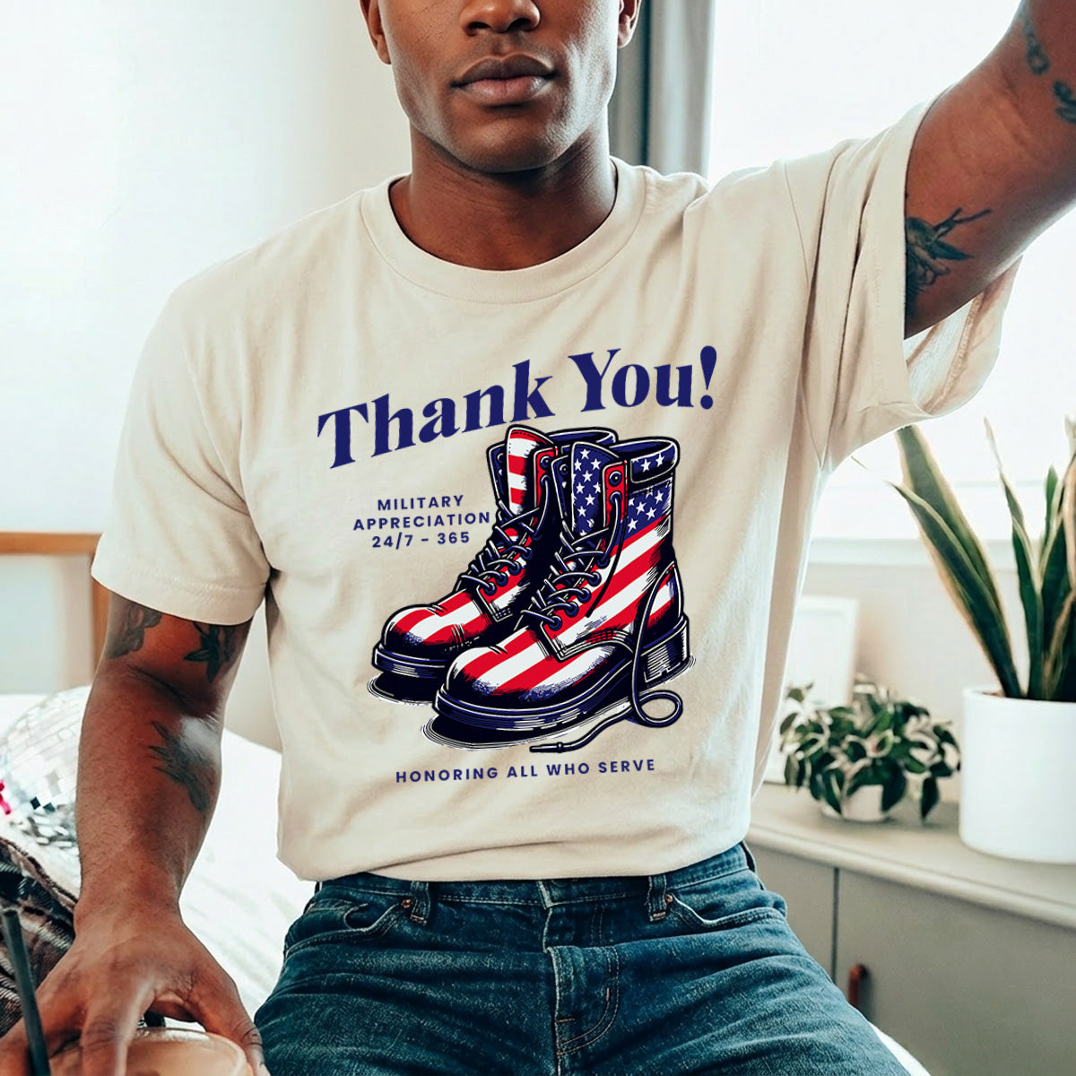 Apparel featuring a Fathers Day 4th of July Ready DTF Transfer-themed DTF transfer.