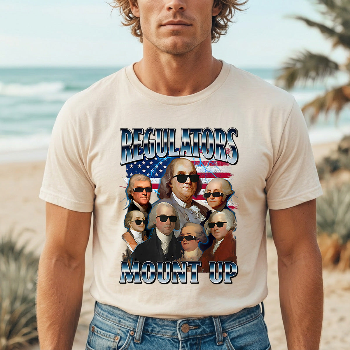 Apparel featuring a Fathers Day 4th of July Ready DTF Transfer-themed DTF transfer.