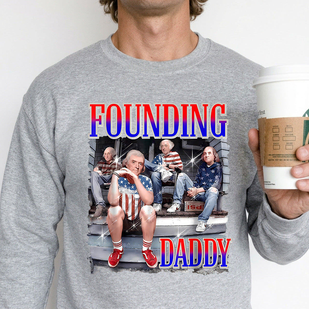 Apparel featuring a Fathers Day 4th of July Ready DTF Transfer-themed DTF transfer.