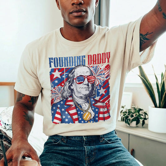 Apparel featuring a Fathers Day 4th of July Ready DTF Transfer-themed DTF transfer.
