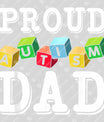 Proud Autism Dad Father's Day Awareness Ready DTF Transfer | FR2139
