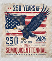 USA 250 Years Anniversary DTF Transfer | 4th of July Design | FR2159