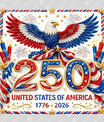 USA 250 Years Anniversary DTF Transfer | 4th of July Design | FR2161