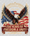 USA 250 Years Anniversary DTF Transfer | 4th of July Design | FR2162