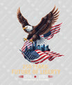 USA 250 Years Anniversary DTF Transfer | 4th of July Design | FR2163