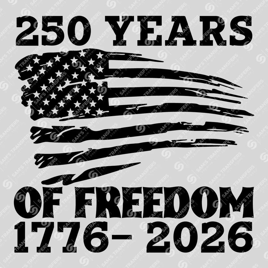 USA 250 Years Anniversary DTF Transfer | 4th of July Design | FR2172