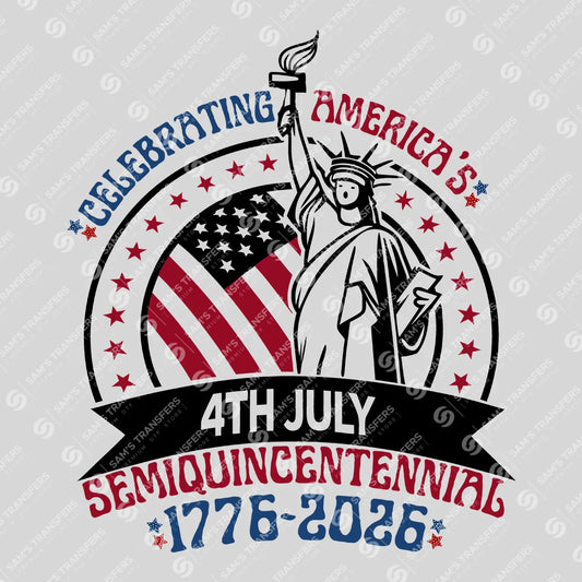 USA 250 Years Anniversary DTF Transfer | 4th of July Design | FR2212