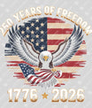 USA 250 Years Anniversary DTF Transfer | 4th of July Design | FR2215