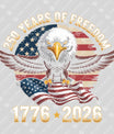 USA 250 Years Anniversary DTF Transfer | 4th of July Design | FR2216