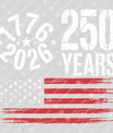 USA 250 Years Anniversary DTF Transfer | 4th of July Design | FR2220
