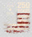 USA 250 Years Anniversary DTF Transfer | 4th of July Design | FR2222
