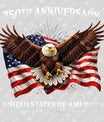 USA 250 Years Anniversary DTF Transfer | 4th of July Design | FR2225