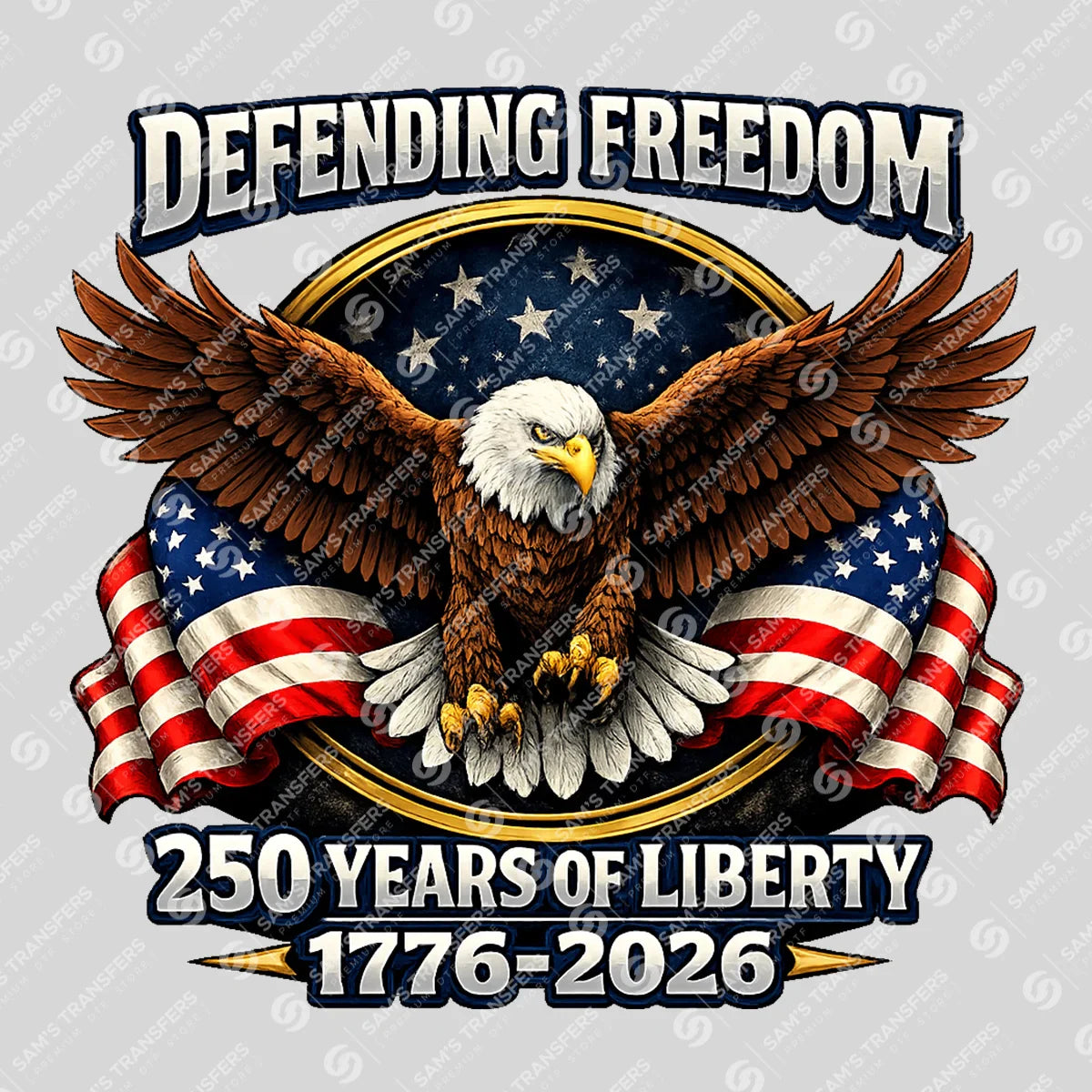 USA 250 Years Anniversary DTF Transfer | 4th of July Design | FR2226