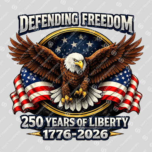 USA 250 Years Anniversary DTF Transfer | 4th of July Design | FR2226