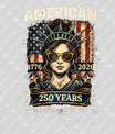 USA 250 Years Anniversary DTF Transfer | 4th of July Design | FR2231