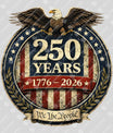 USA 250 Years Anniversary DTF Transfer | 4th of July Design | FR2232