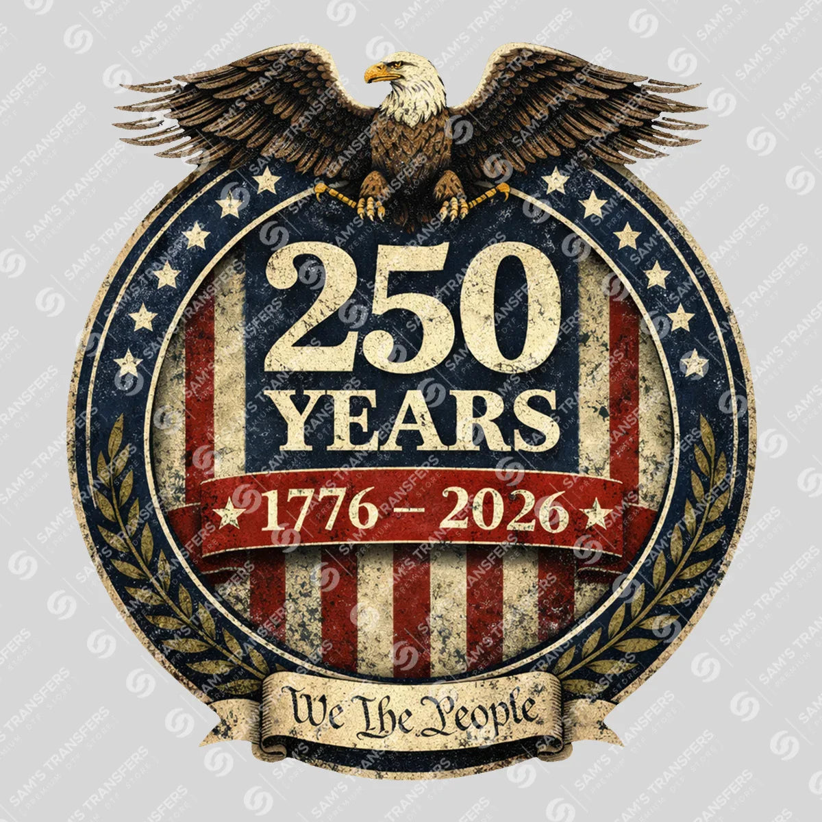 USA 250 Years Anniversary DTF Transfer | 4th of July Design | FR2232