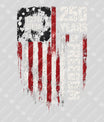 USA 250 Years Anniversary DTF Transfer | 4th of July Design | FR2233