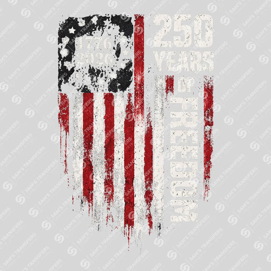 USA 250 Years Anniversary DTF Transfer | 4th of July Design | FR2233