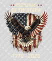 USA 250 Years Anniversary DTF Transfer | 4th of July Design | FR2236