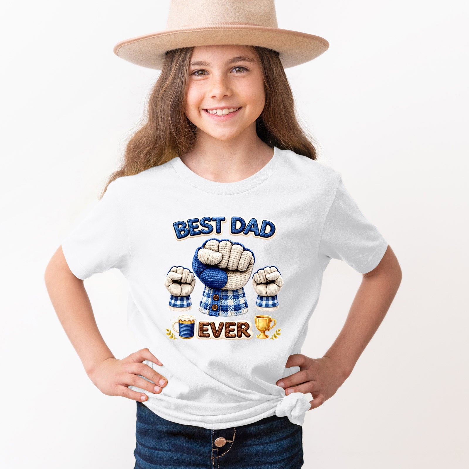 Apparel featuring a Father's Day Best Dad Ready DTF Transfer-themed DTF transfer.