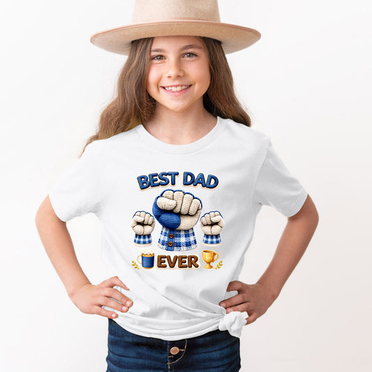 Apparel featuring a Father's Day Best Dad Ready DTF Transfer-themed DTF transfer.