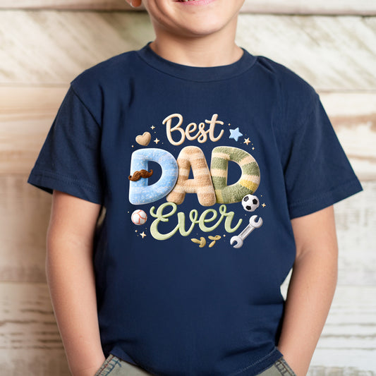 Apparel featuring a Father's Day Best Dad Ready DTF Transfer-themed DTF transfer.