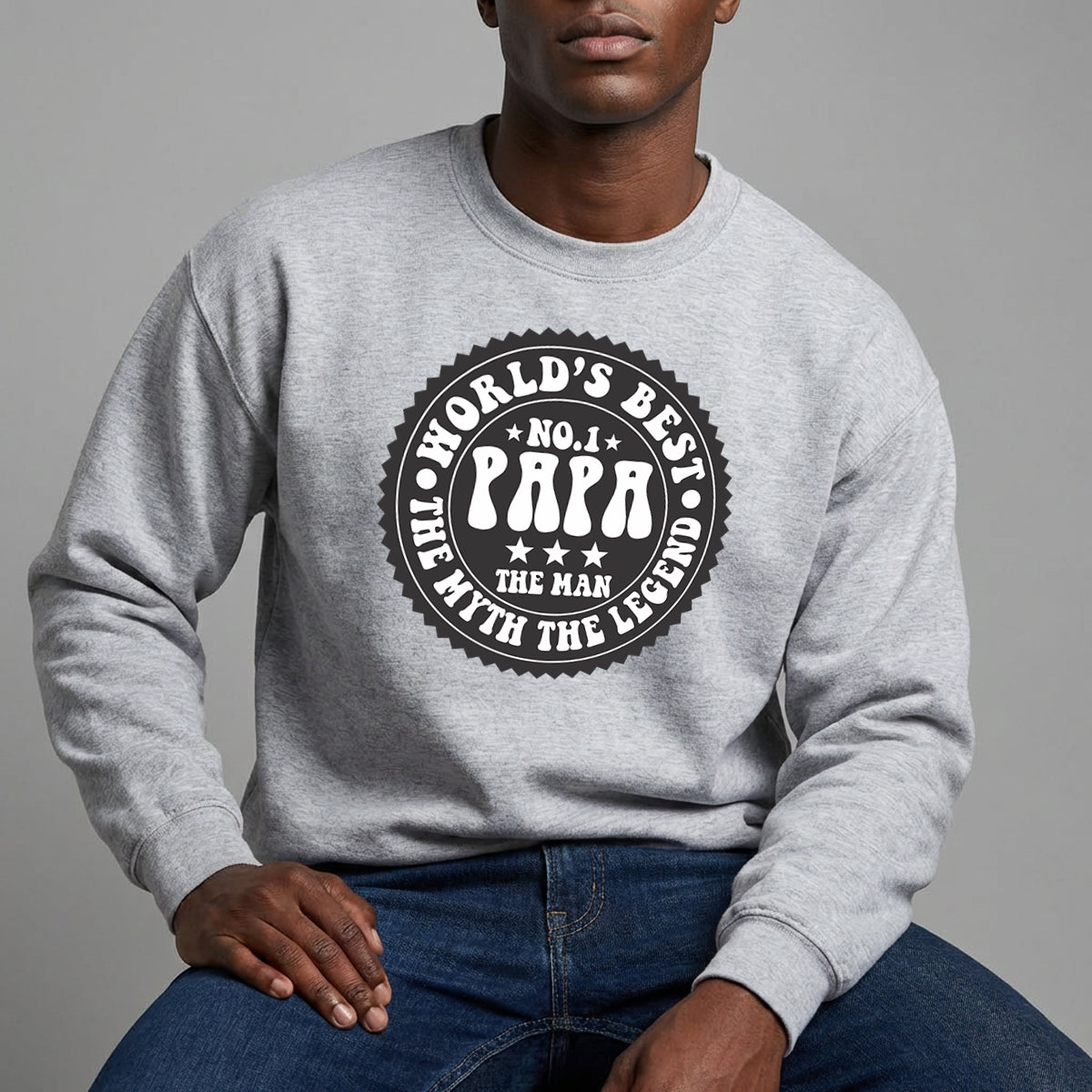 Apparel featuring a Father's Day Best Dad Ready DTF Transfer-themed DTF transfer.