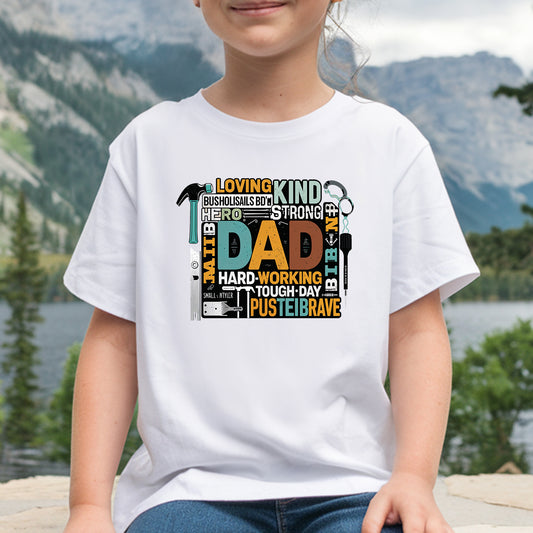 Apparel featuring a Father's Day Best Dad Ready DTF Transfer-themed DTF transfer.