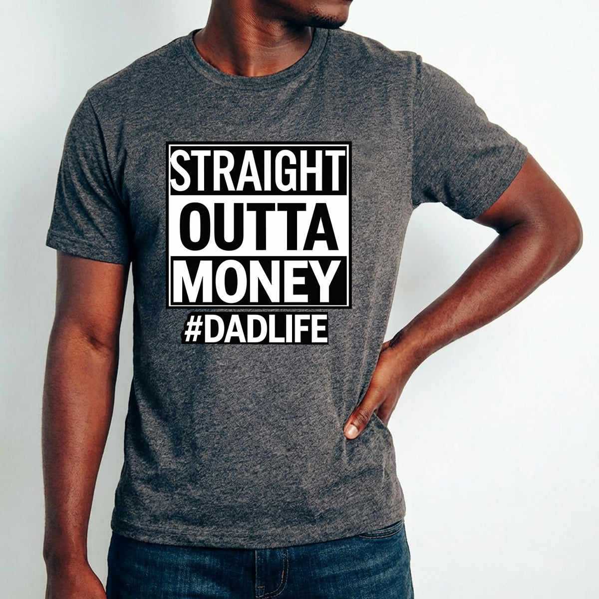 Apparel featuring a Father's Day Best Dad Ready DTF Transfer-themed DTF transfer.