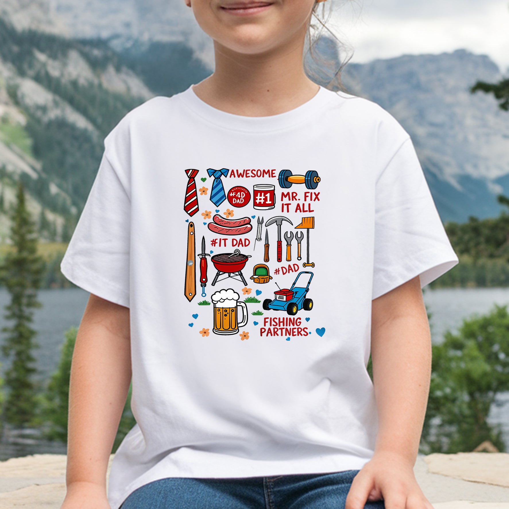 Apparel featuring a Father's Day Best Dad Ready DTF Transfer-themed DTF transfer.