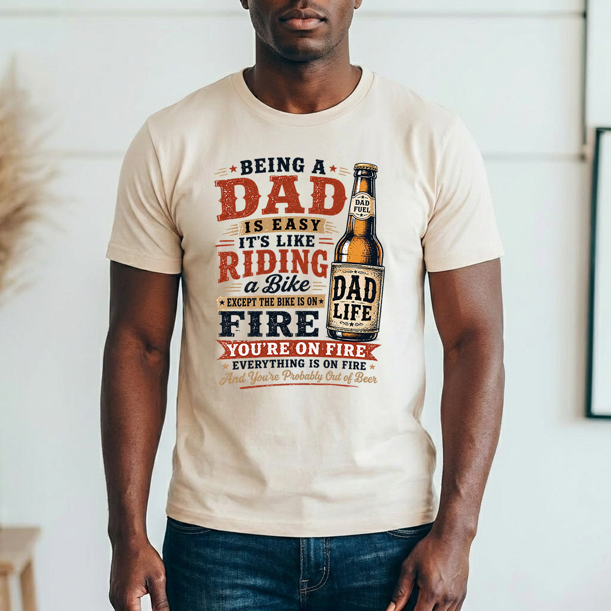 Apparel featuring a Father's Day Best Dad Ready DTF Transfer-themed DTF transfer.