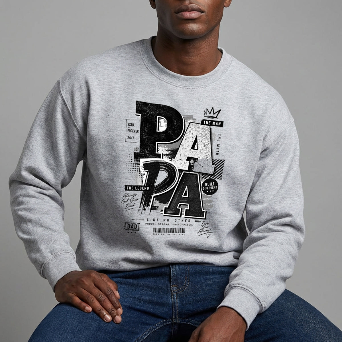 Apparel featuring a Father's Day Best Dad Ready DTF Transfer-themed DTF transfer.
