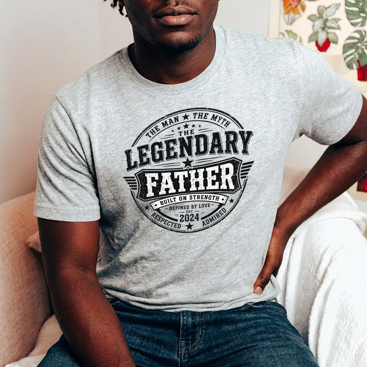 Apparel featuring a Father's Day Best Dad Ready DTF Transfer-themed DTF transfer.