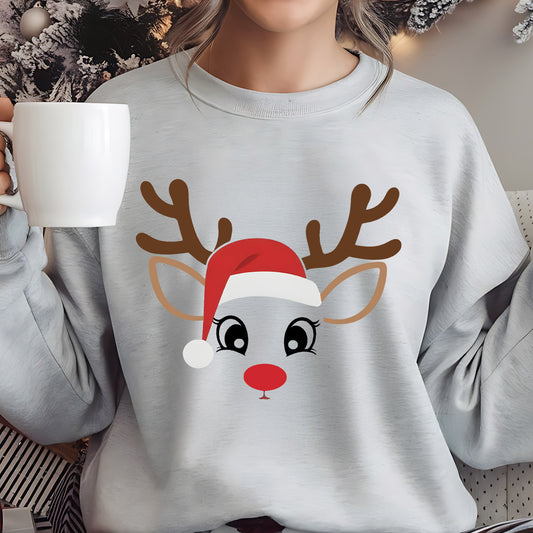 Christmas DTF Transfer - SKU: FR584-Funny_Reindeer-6=w_2