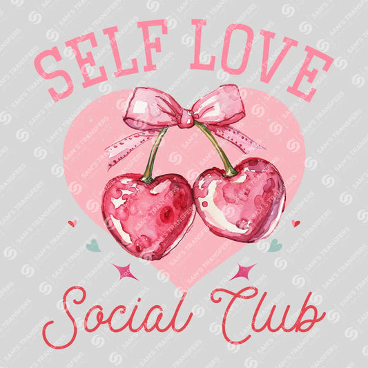 Self Love Social Club - Cherry DTF Transfer
