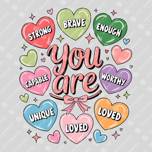 You Are Strong and Loved DTF Transfer