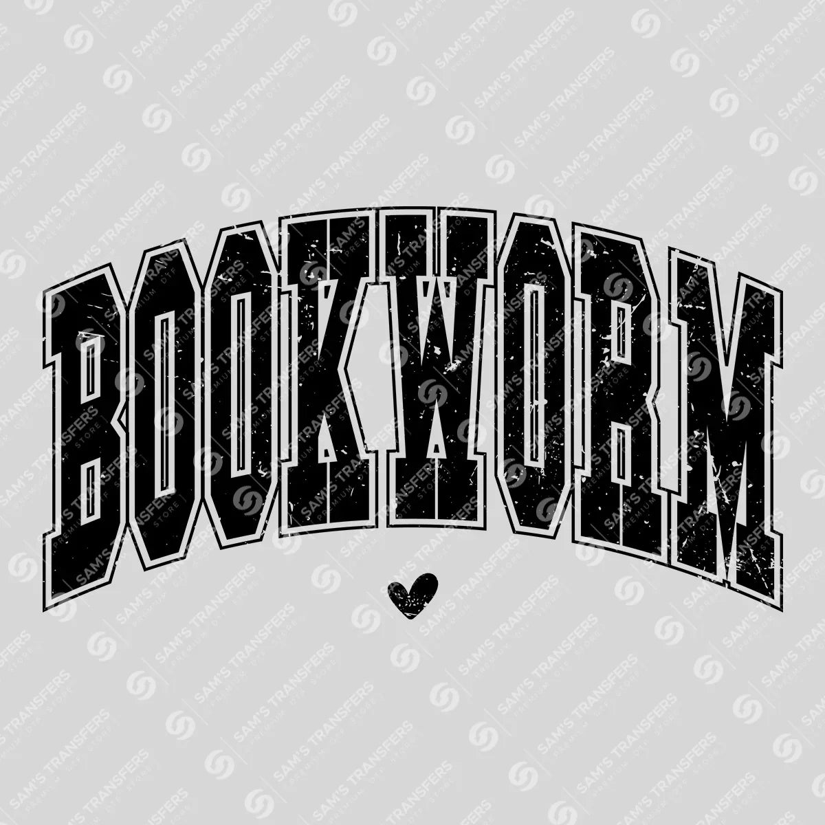 Bookworm Ready-to-Press DTF Transfer Design